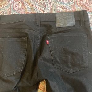 Levis 311 black jeans, slim fit 30x32. Barely worn